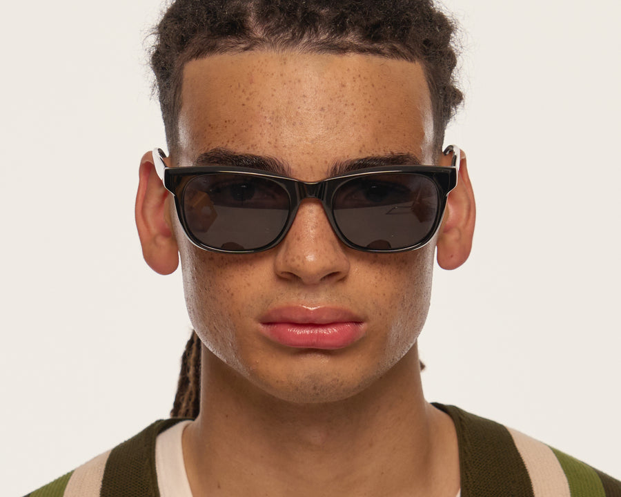 men Ariel Sunglasses rectangle blue recycled polyester