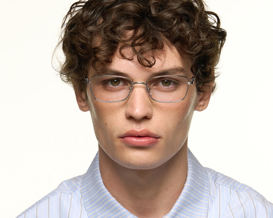 women Austin Eyeglasses rectangle Gray metal