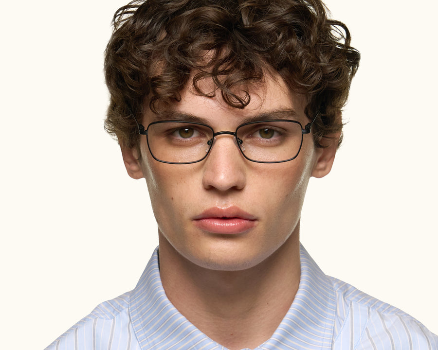 women Austin Eyeglasses rectangle Black metal