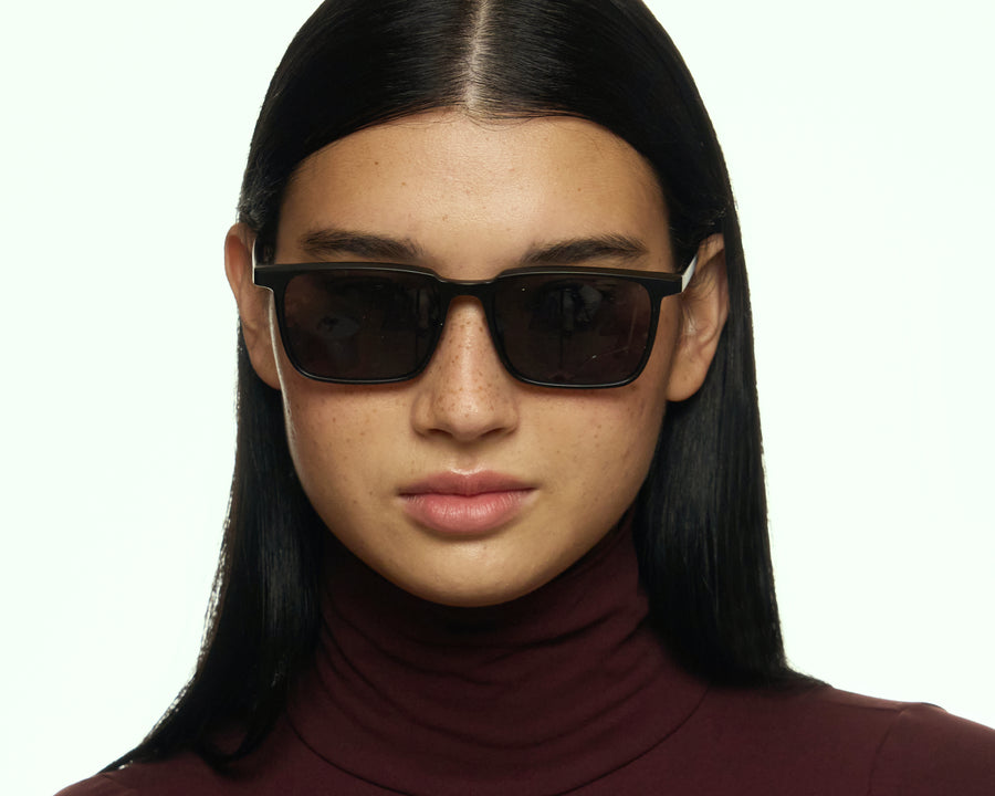 men Chuck Sunglasses square Black recycled polyester