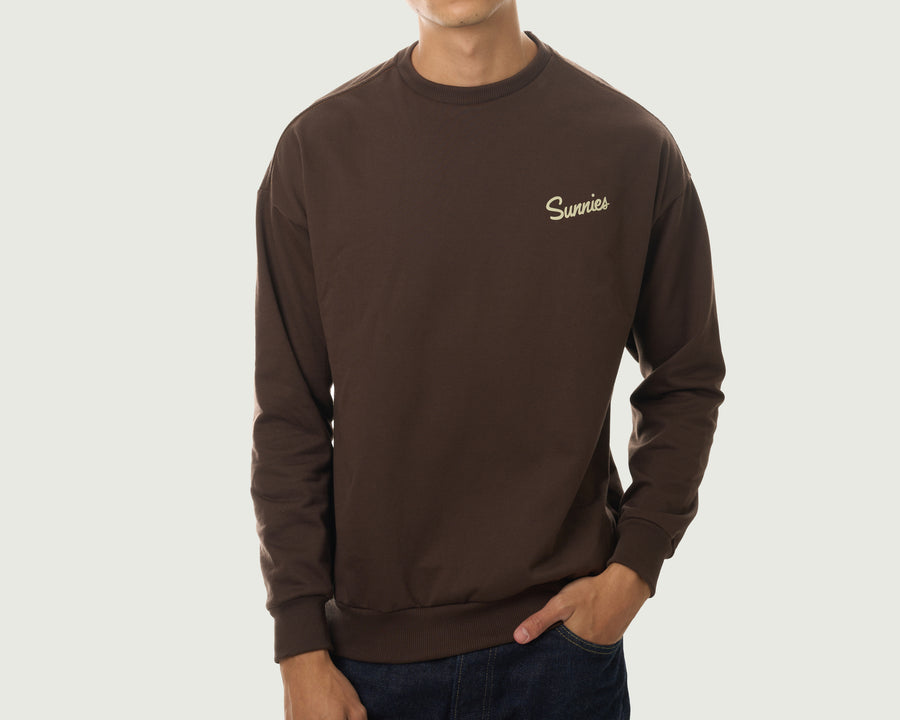 Decade of Sunnies Sweatshirt Sweater S-M brown