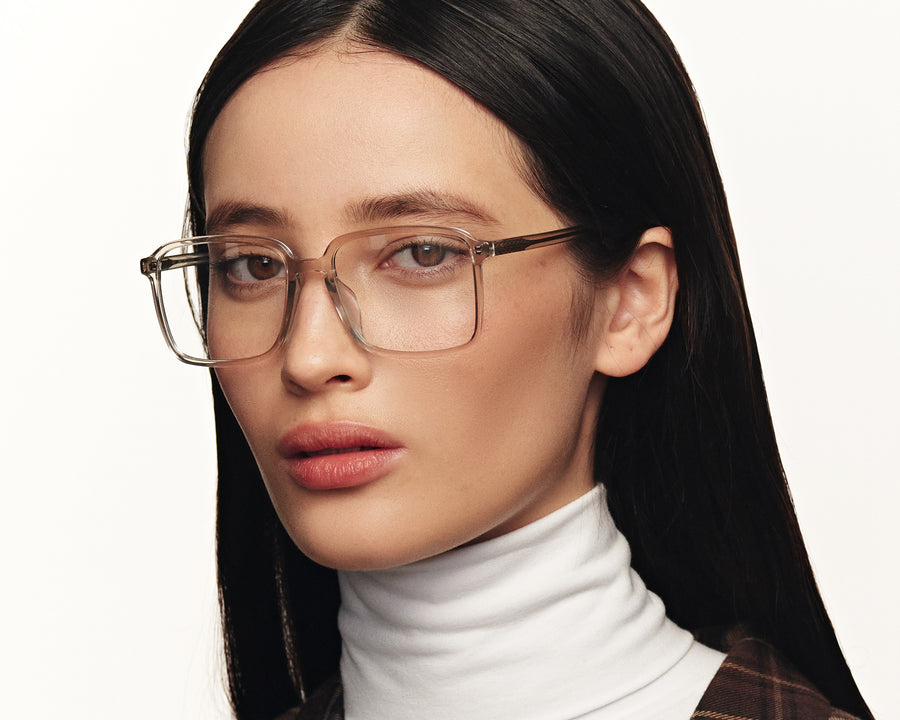 women Dex Eyeglasses square two toned acetate