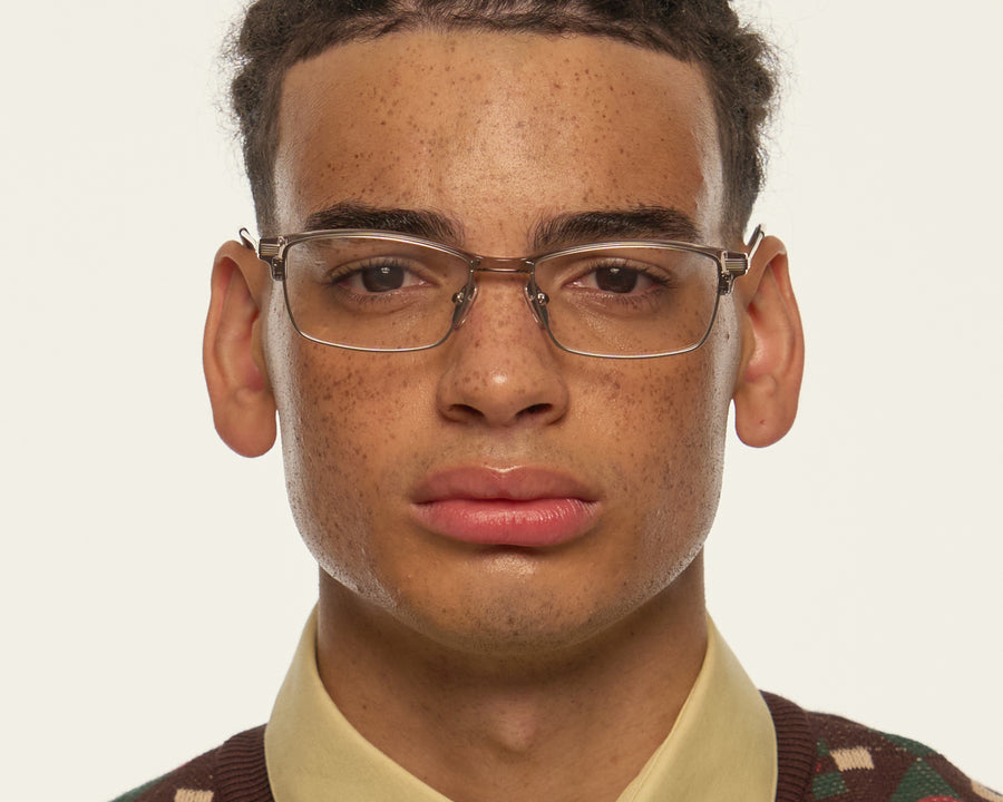 men Foster Eyeglasses Rectangle Black plant-based plastic