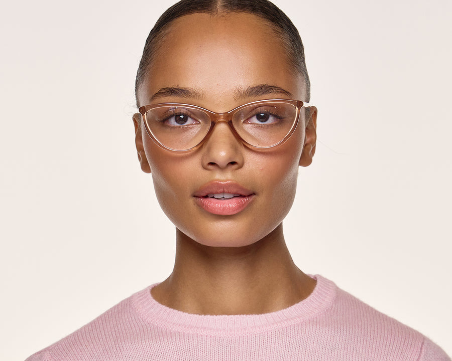men Fran Eyeglasses cateye Pink recycled polyester