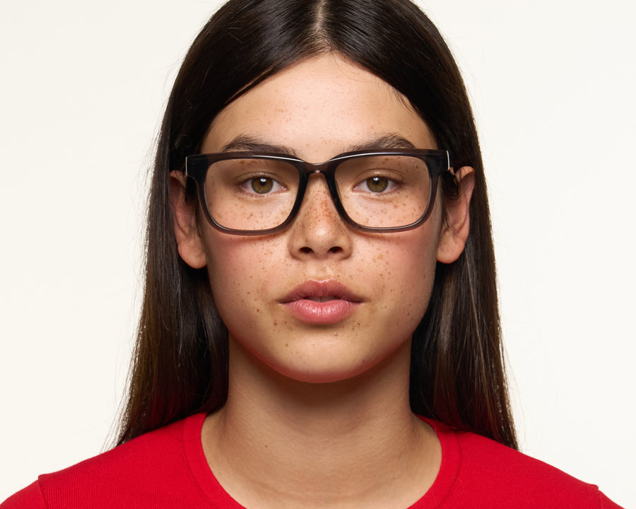 women Garth Eyeglasses square Black acetate