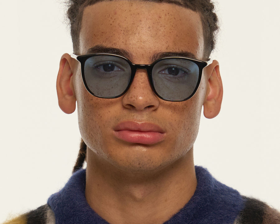men Gatsby Eyeglasses rectangle black recycled polyester