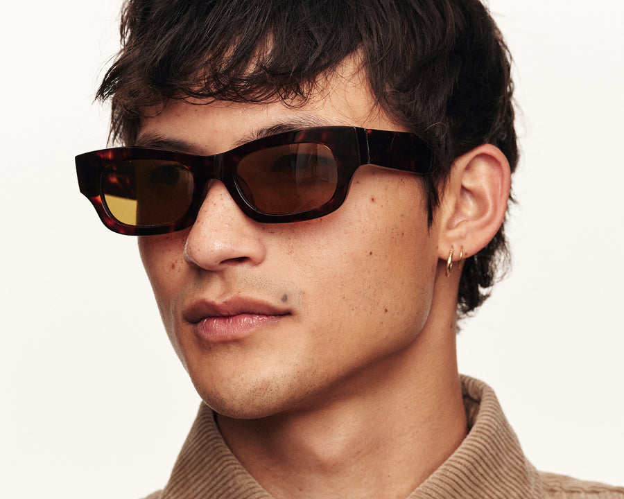 men Jax Sunglasses rectangle tort acetate