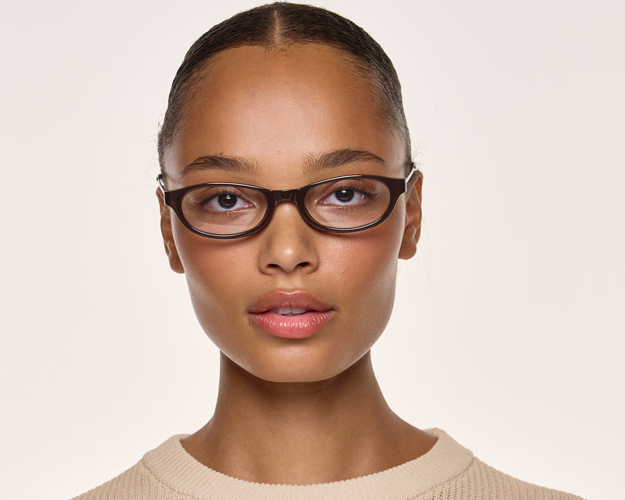 men Sylvie Eyeglasses cateye Brown castor seed
