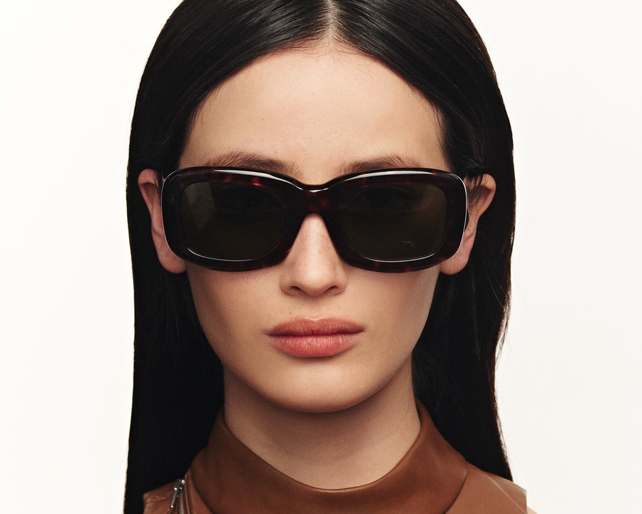 women Liv Sunglasses rectangle tort acetate