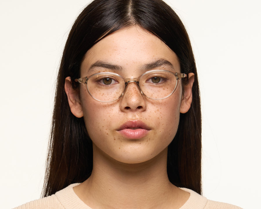 women Millhouse Eyeglasses round Gray acetate
