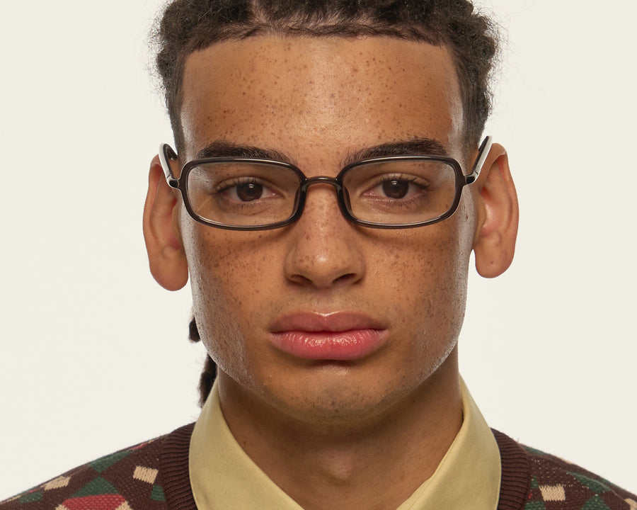 men Oliver Eyeglasses rectangle black castor seed