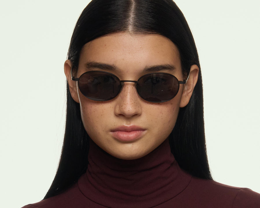 women Sloane Sunglasses pilot Black metal