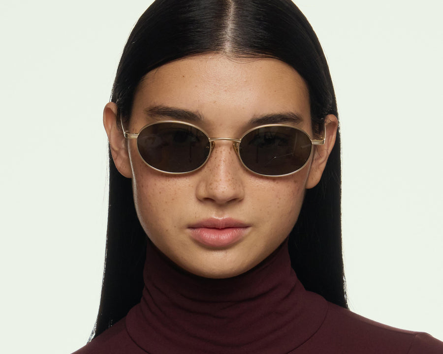 women Sloane Sunglasses pilot Gold metal