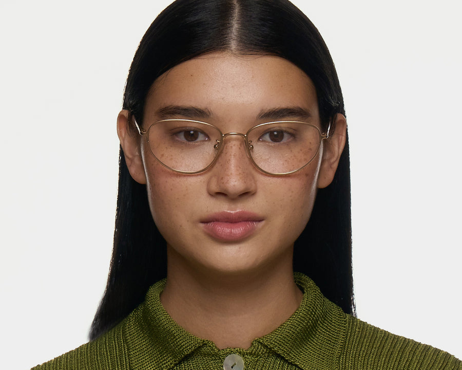 men Suki Eyeglasses cateye Brown metal