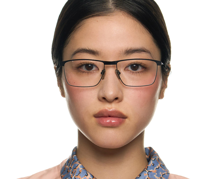 women Elliot Eyeglasses Rectangle Black metal