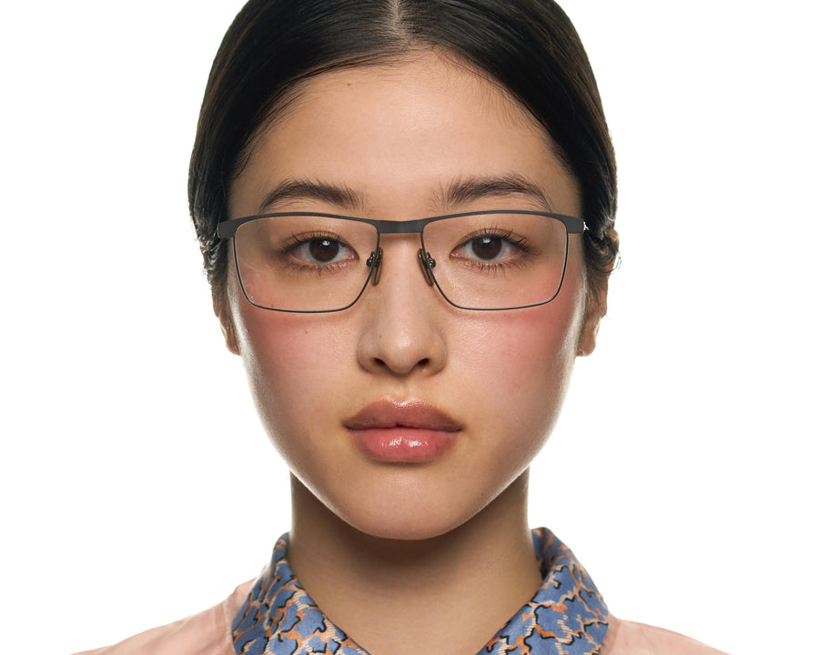 women Elliot Eyeglasses Rectangle Gray metal