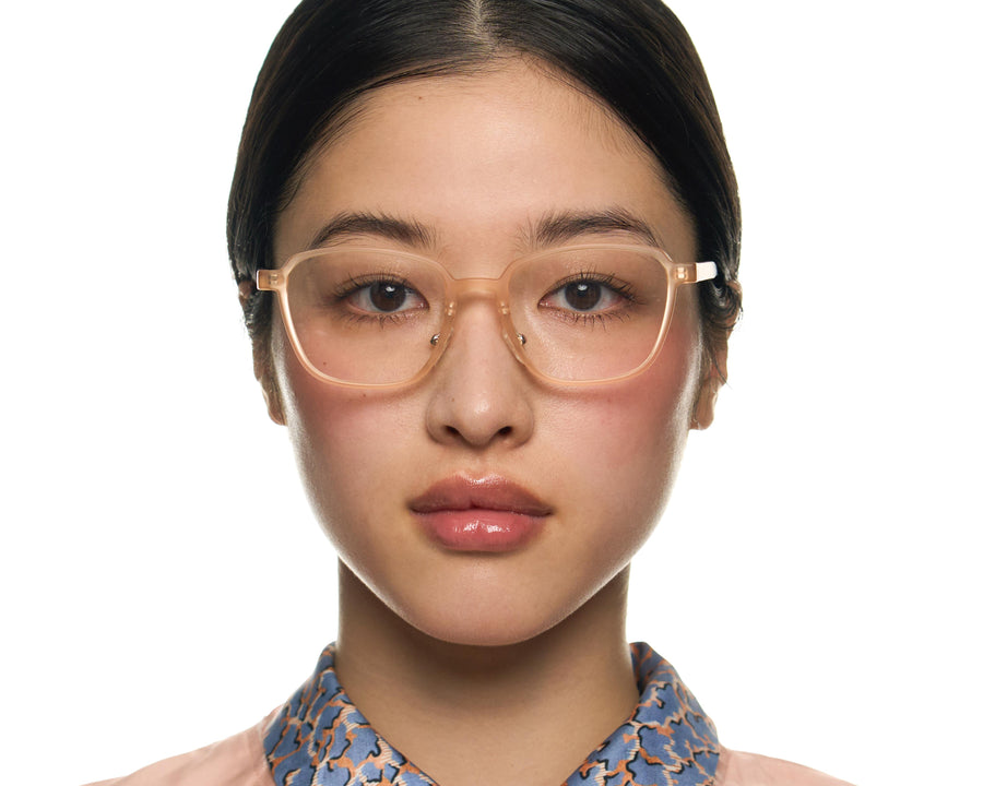 women Jensen Wide Sunglasses round pink metal
