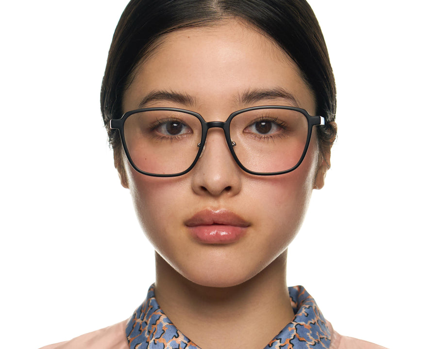 women Jensen Eyeglasses square black plant-based plastic