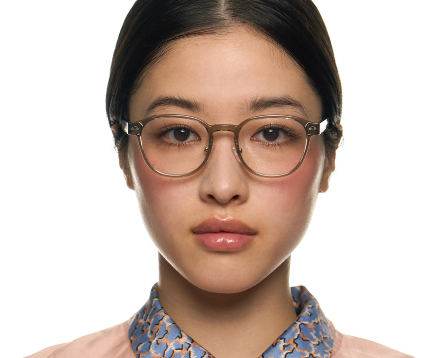 women Orman Eyeglasses square gray plastic