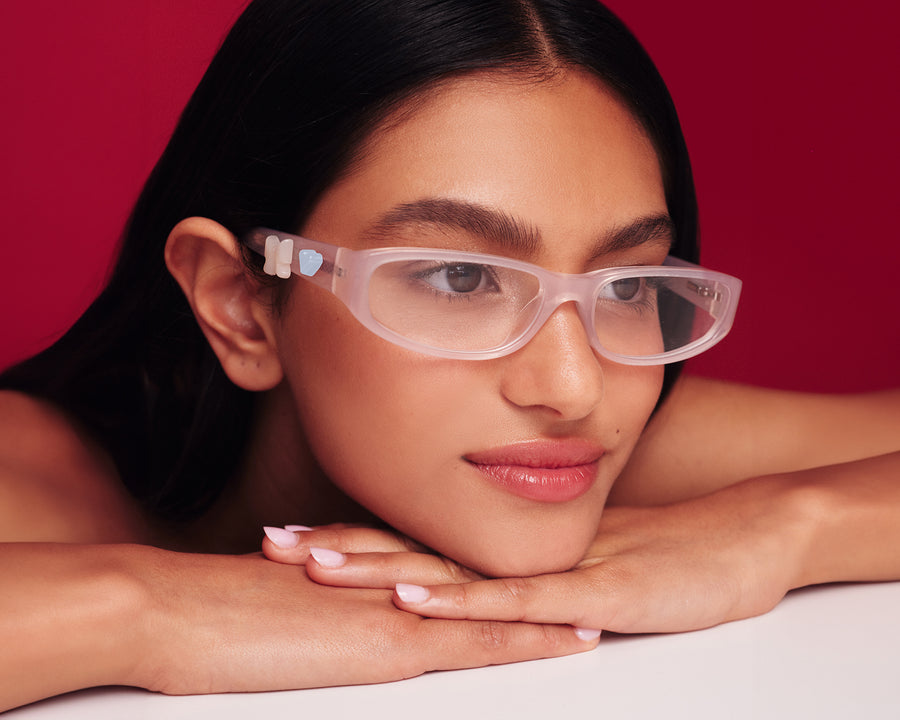 men Lane Eyeglasses rectangle pink  acetate