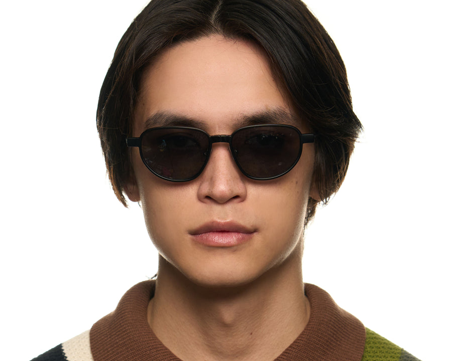 men Penn Sunglasses pilot black metal