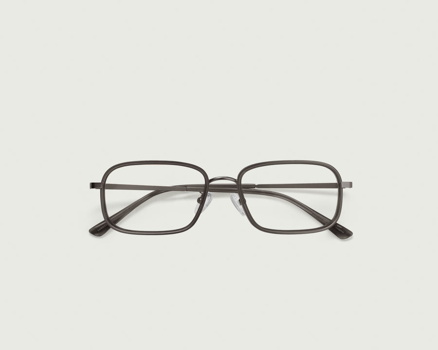 men Cato Eyeglasses square black metal
