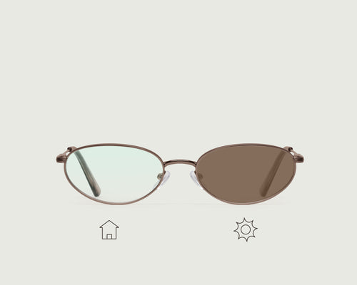 Portobello Adaptive::Marshall Anti-Radiation Glasses Oval Brown metal front