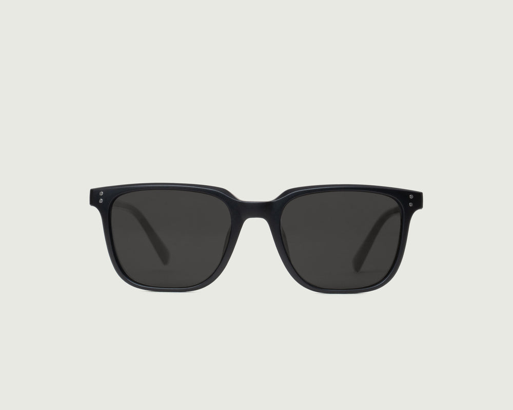 Tire Polarized::Harry Sunglasses Square Black recycled polyester front