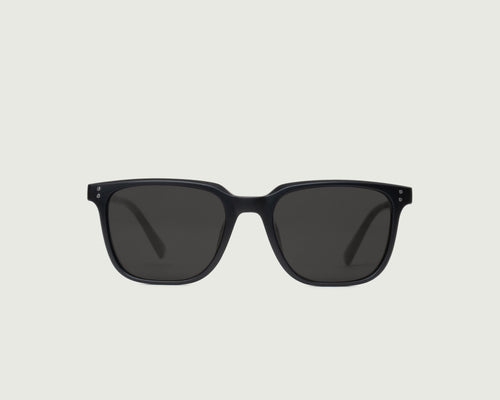 Tire Polarized::Harry Sunglasses Square Black recycled polyester front