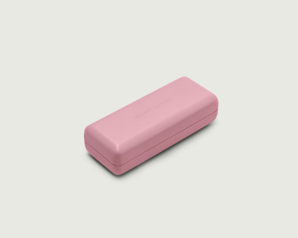 Macaron::Hard Case Eyewear case pink  front diagonal