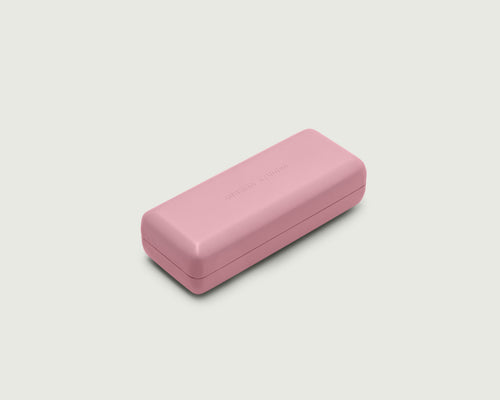 Macaron::Hard Case Eyewear case pink  front diagonal