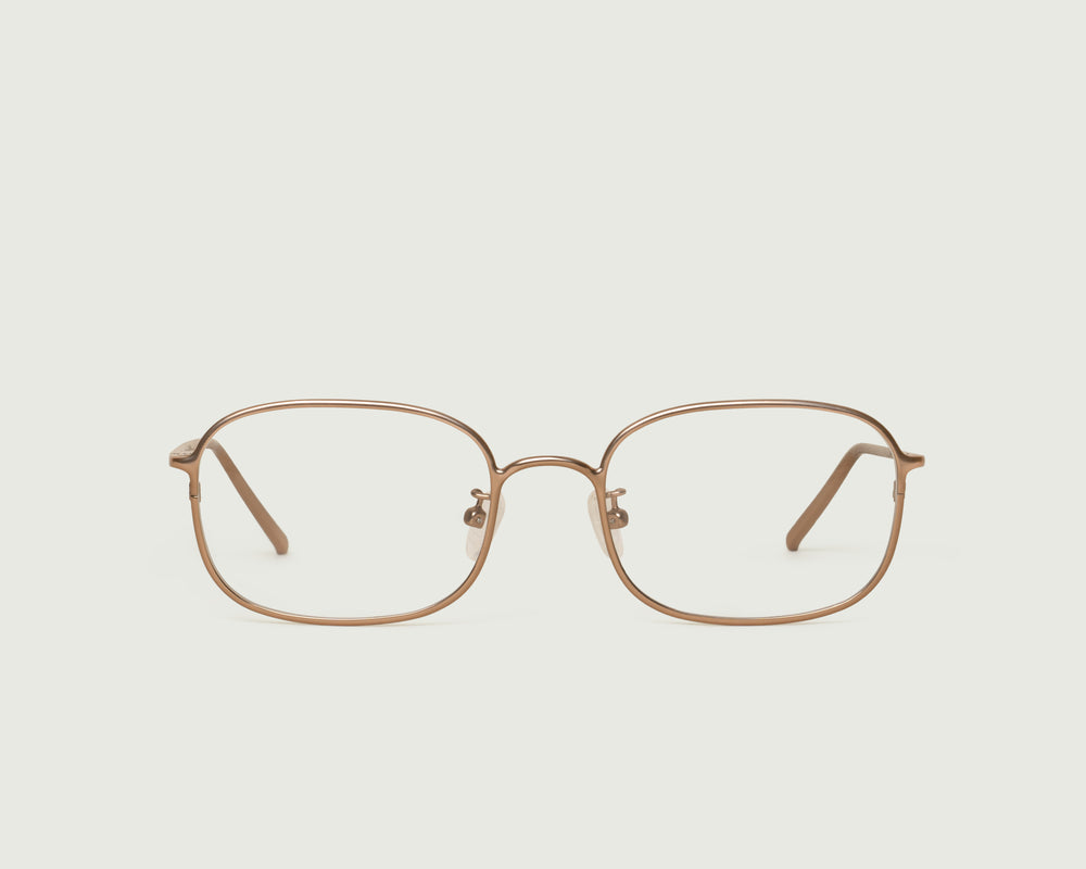 Nickel::Nami Eyeglasses square Brown metal front
