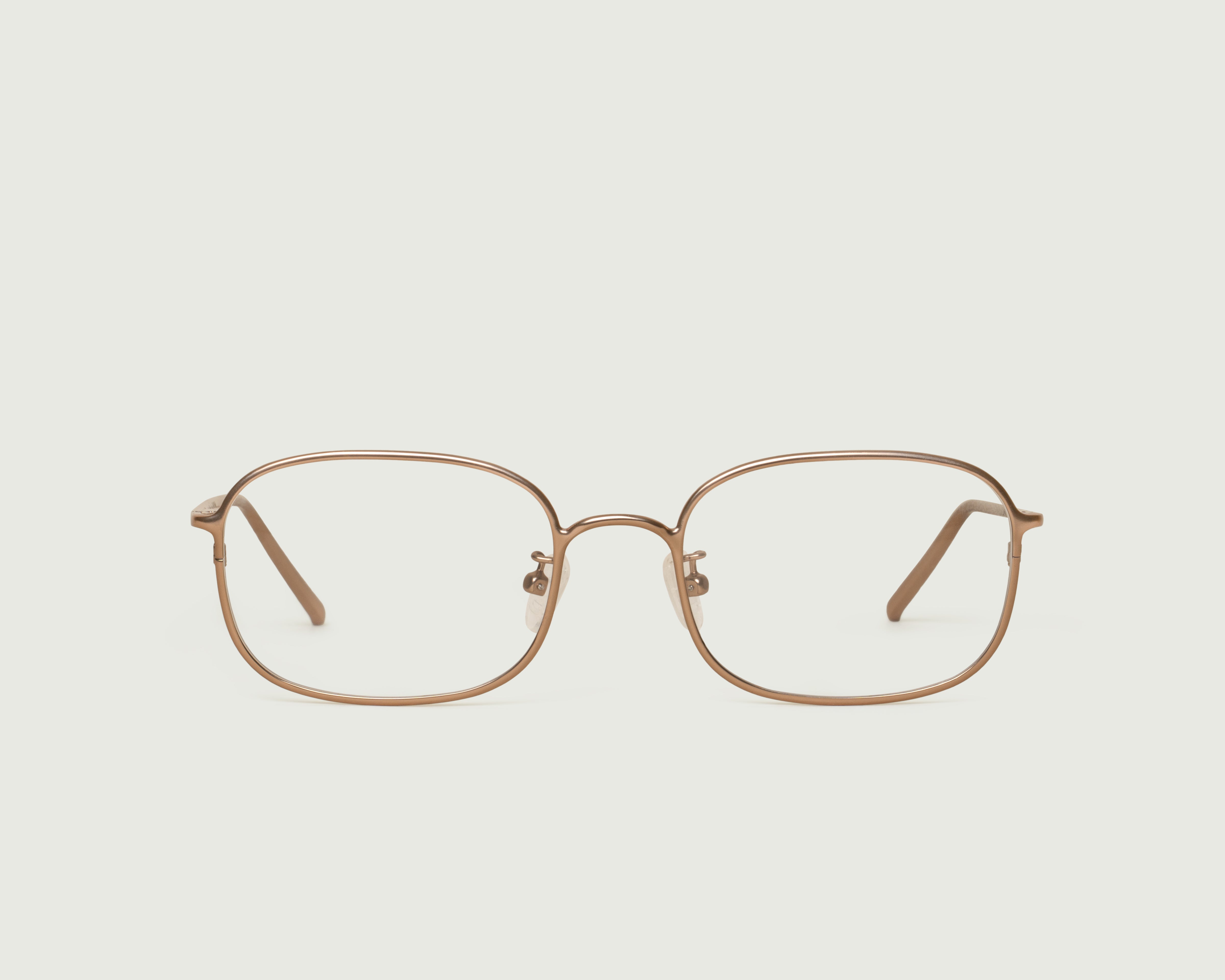 Nickel::Nami Eyeglasses square Brown metal front