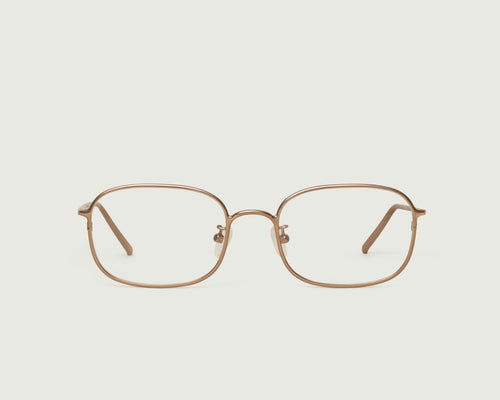 Nickel::Nami Eyeglasses square Brown metal front