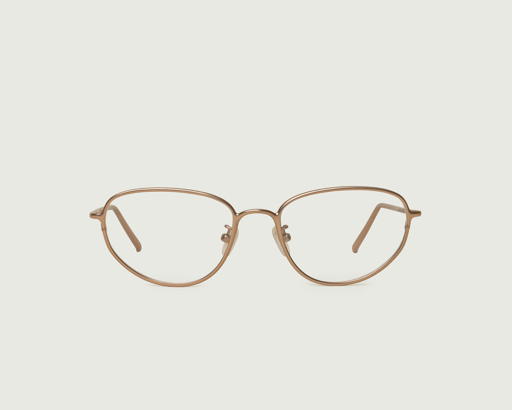 Nickel::Suki Eyeglasses cateye Brown metal front