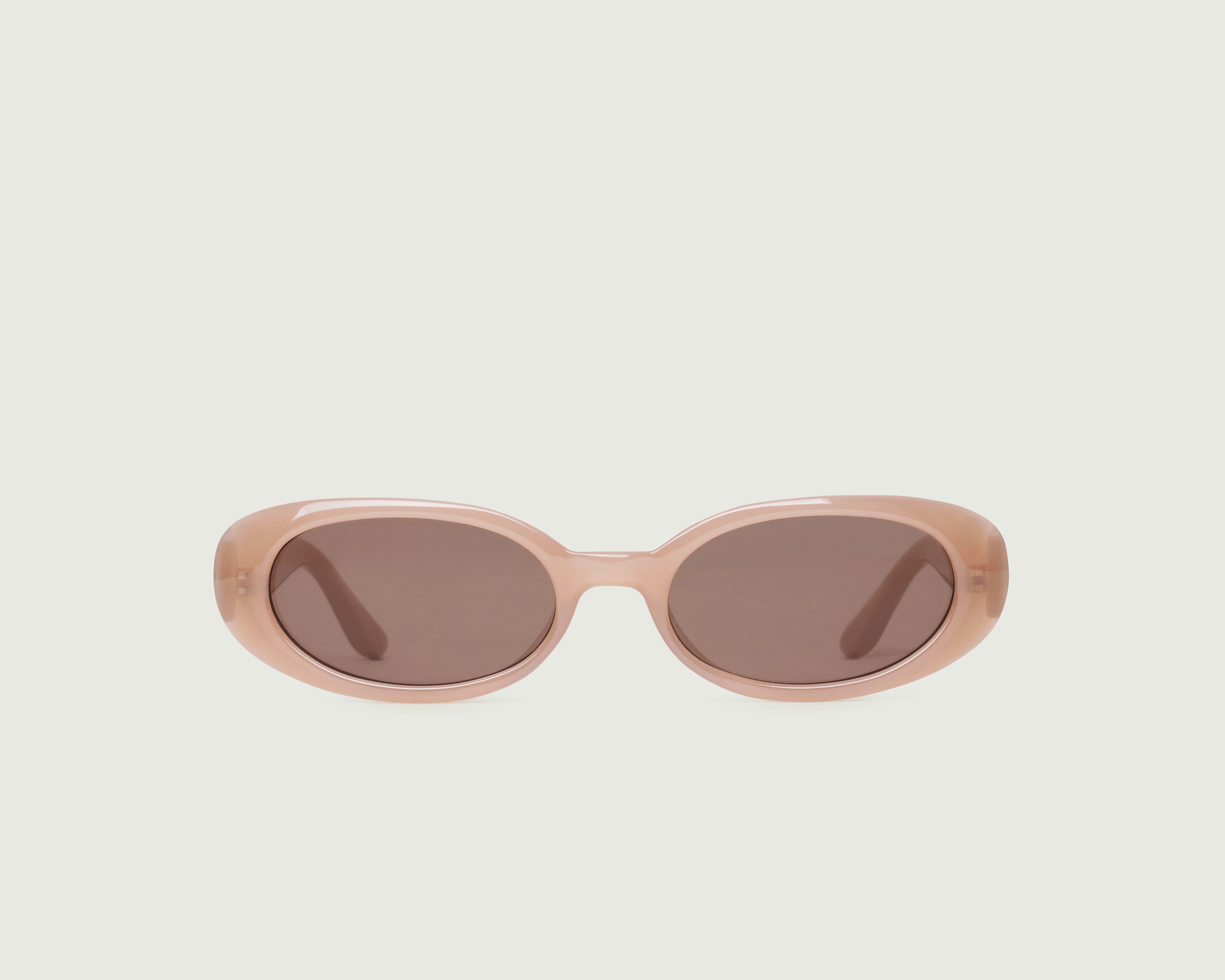 Nude::Devon Sunglasses oval Nude recycled polyester front