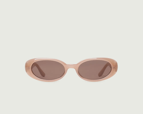 Nude::Devon Sunglasses oval Nude recycled polyester front