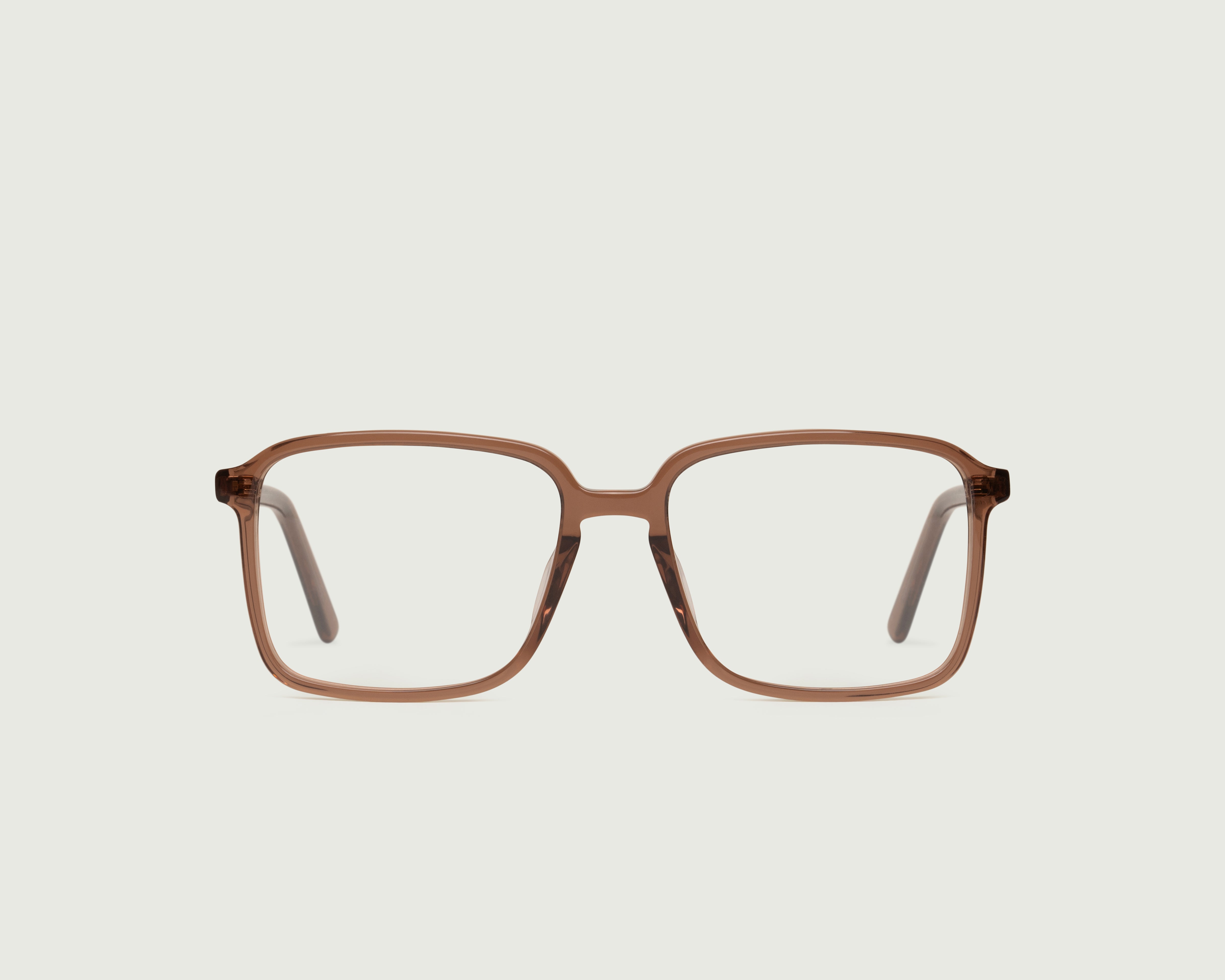 Nutmeg::Dex Eyeglasses square brown acetate front