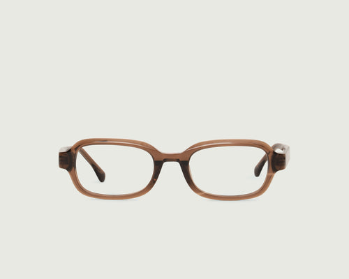 Nutmeg::Don Eyeglasses rectangle Brown acetate front
