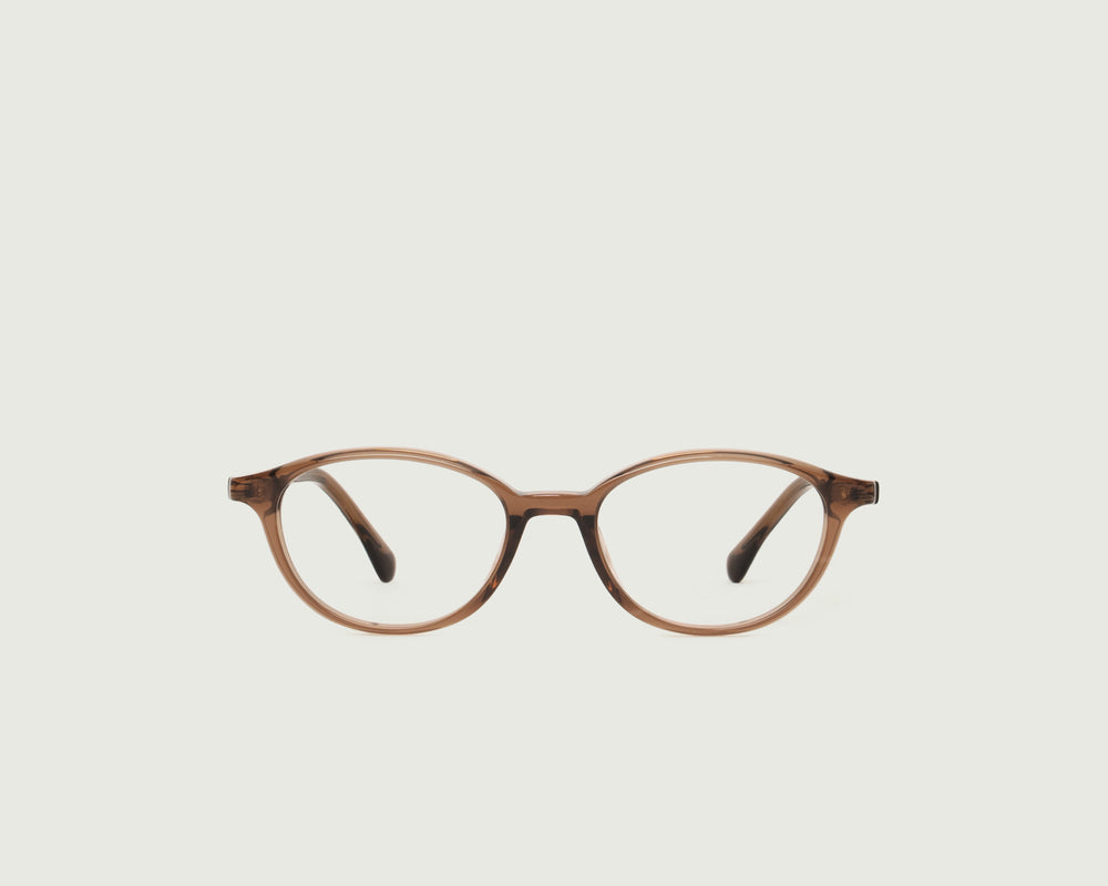 Nutmeg::Millhouse Eyeglasses round Brown acetate front