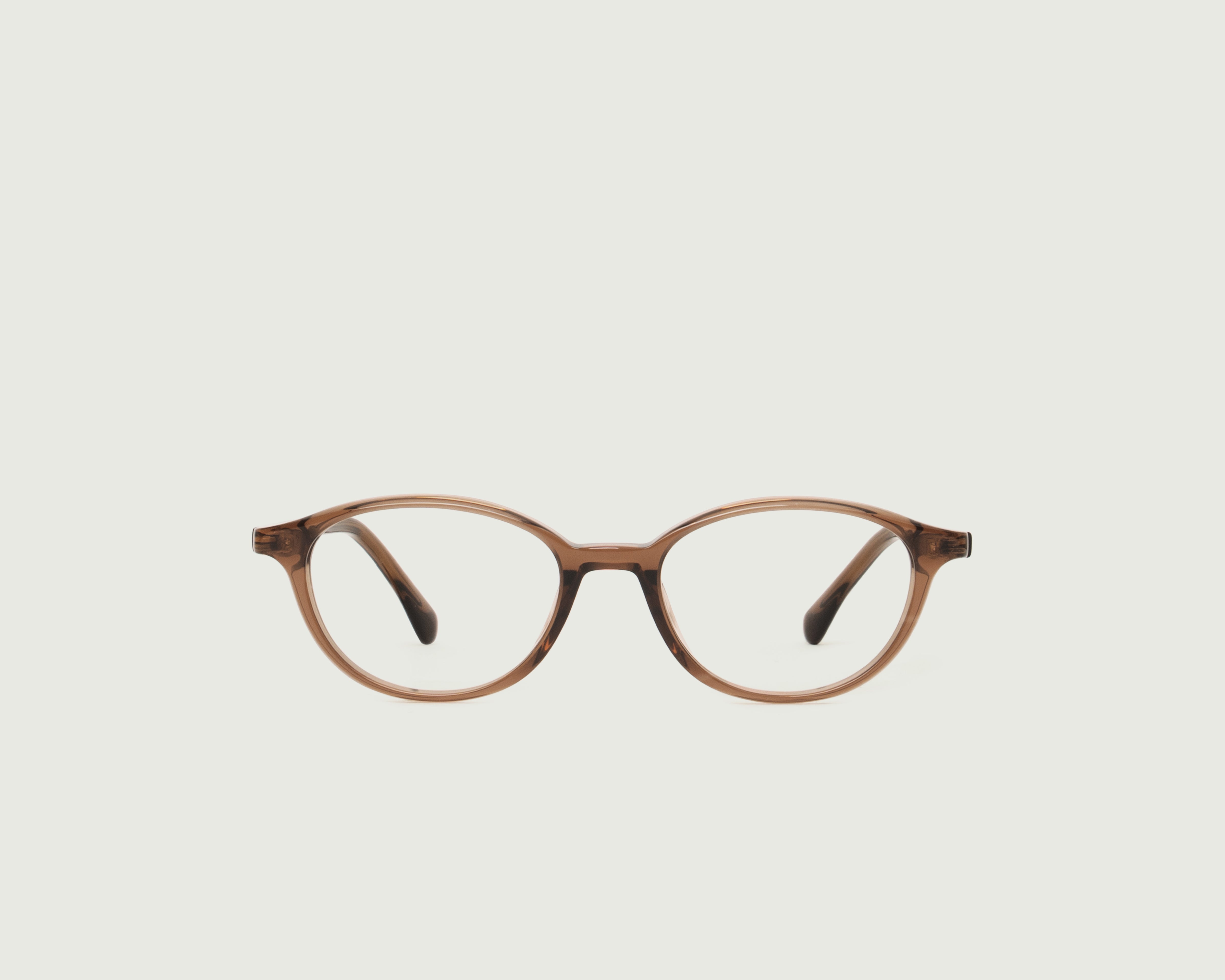 Nutmeg::Millhouse Eyeglasses round Brown acetate front