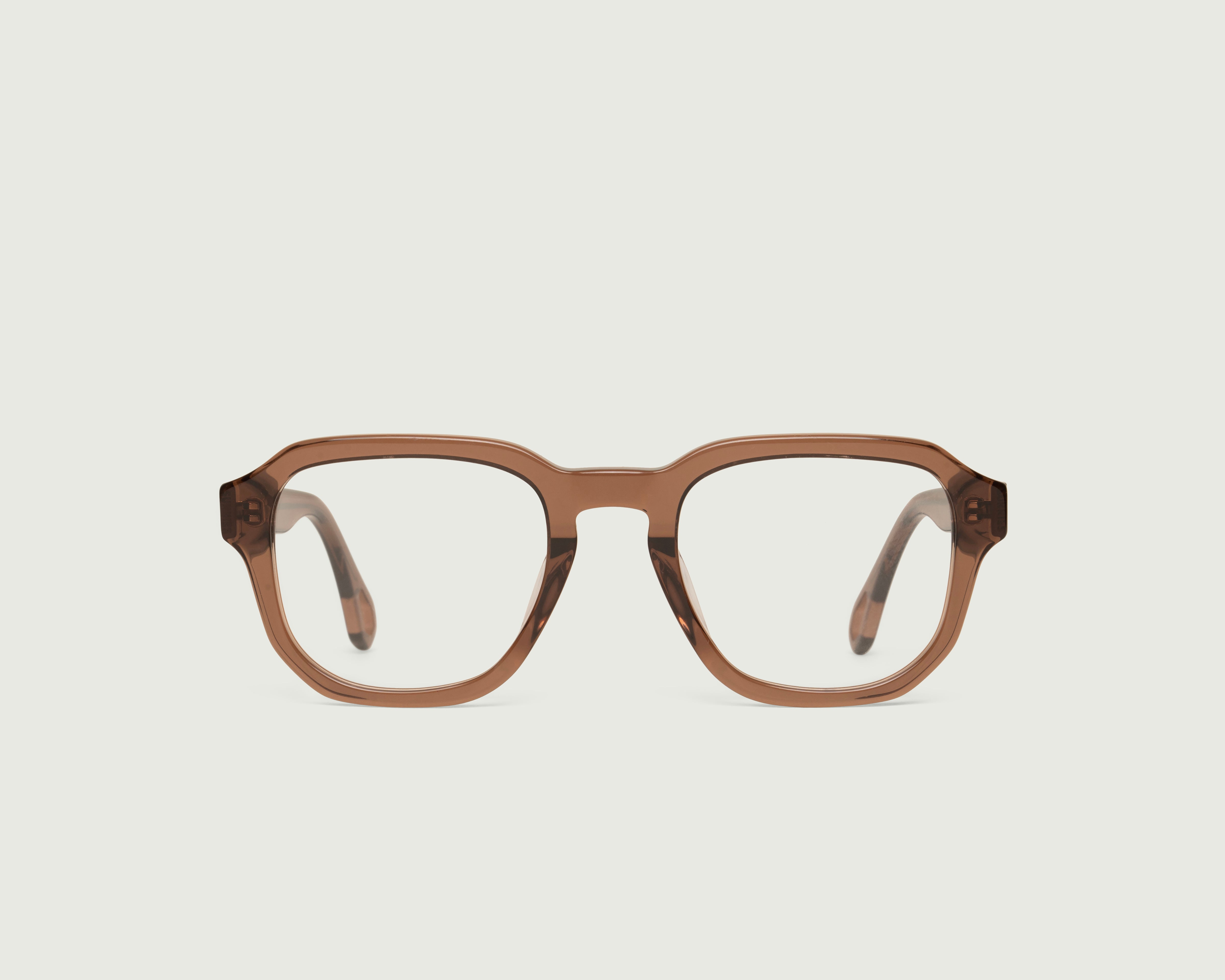 Nutmeg::Wilmur Eyeglasses square brown acetate front