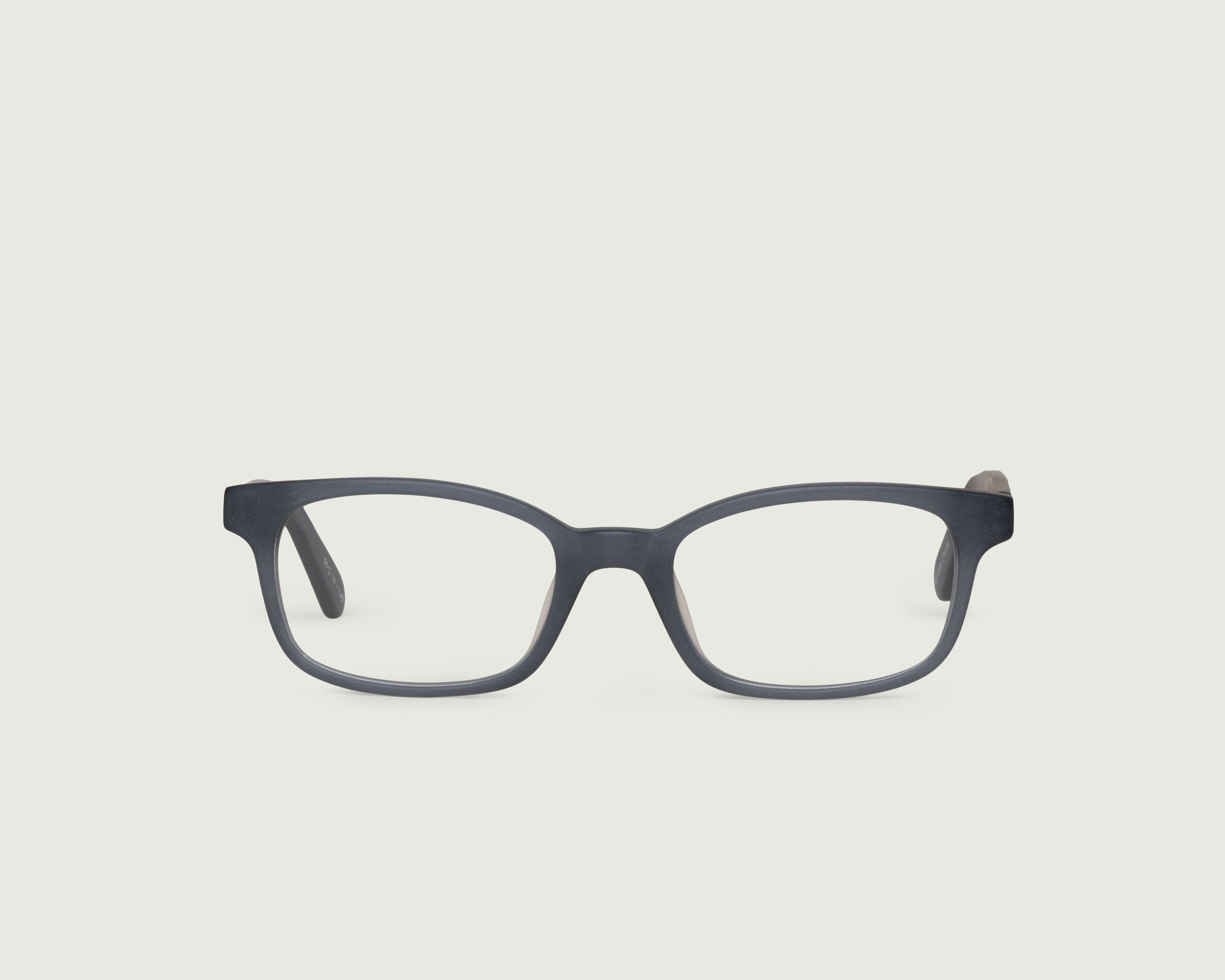 Faded Denim::Olson Eyeglasses rectangle blue acetate front