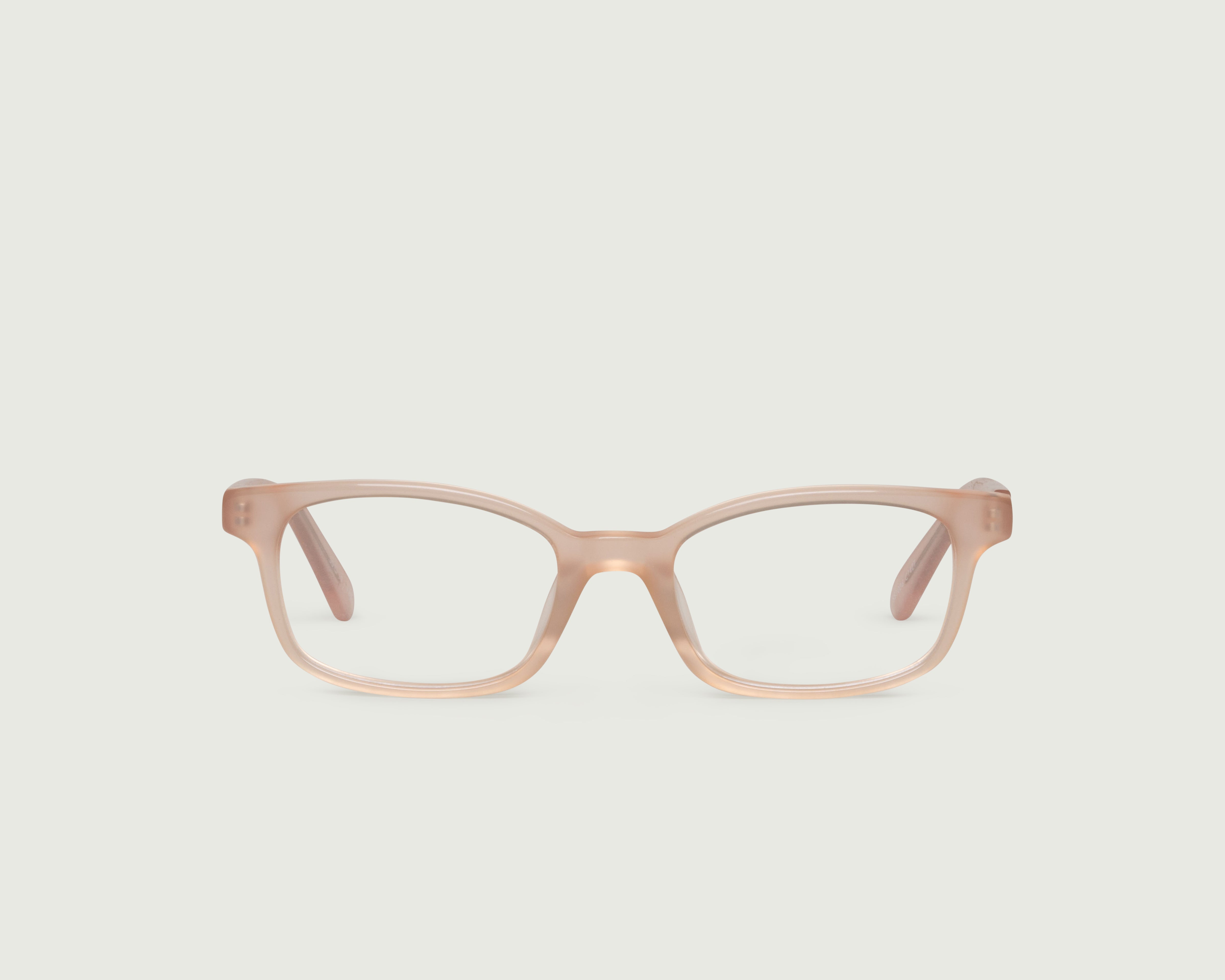Pink Salt::Olson Eyeglasses rectangle pink acetate front