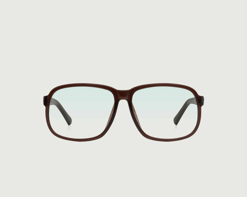 Cacao::Parton Anti-Radiation Glasses square brown recycled polyester front