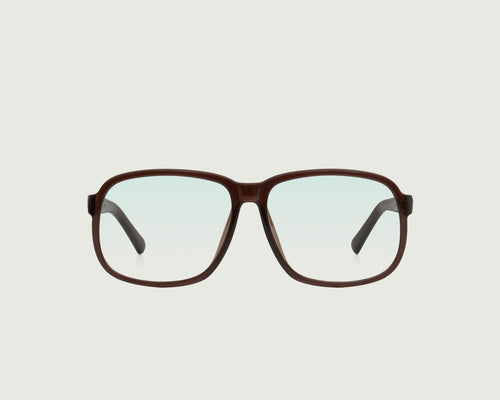 Cacao::Parton Anti-Radiation Glasses square brown recycled polyester front
