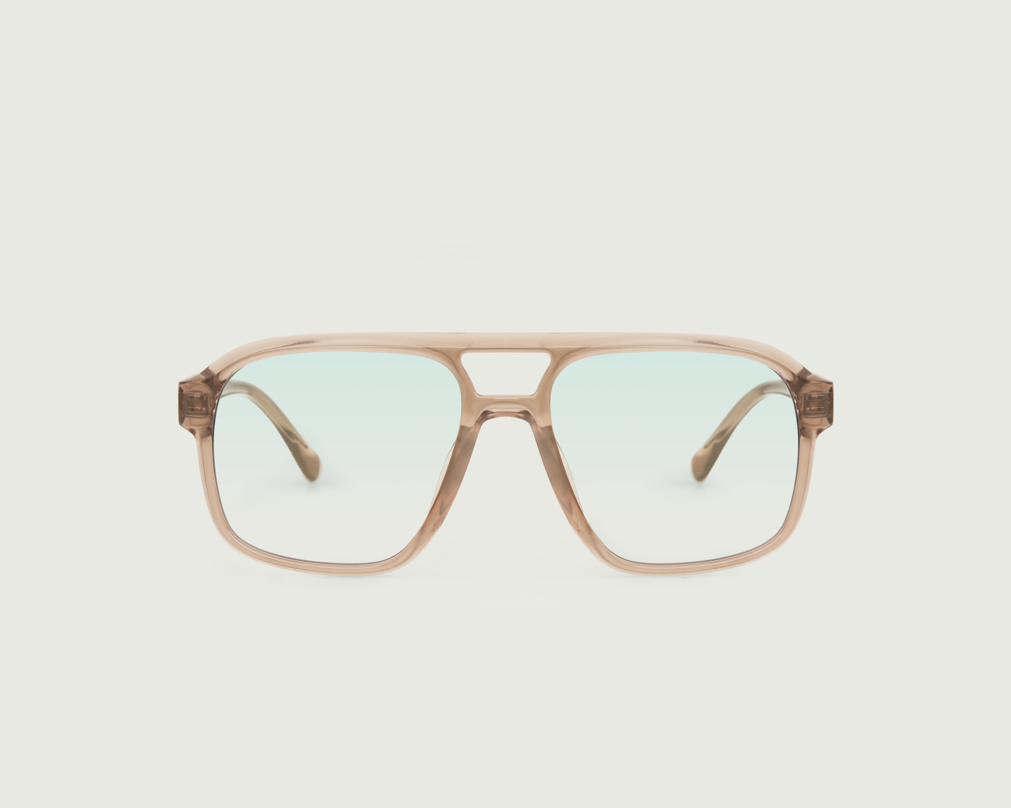 Sesame::Redford Anti-Radiation Glasses pilot BROWN recycled polyester front