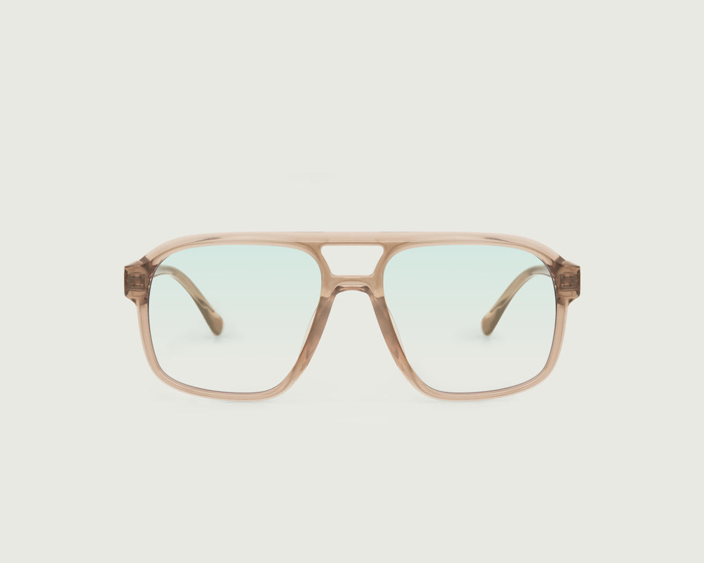 Sesame::Redford Anti-Radiation Glasses pilot BROWN recycled polyester front