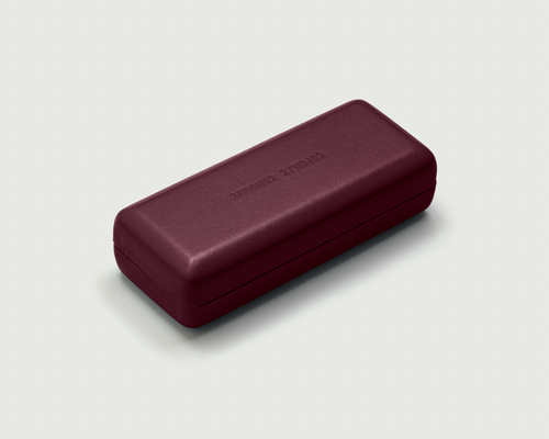 Robin::Hard Case Eyewear case Red  front diagonal