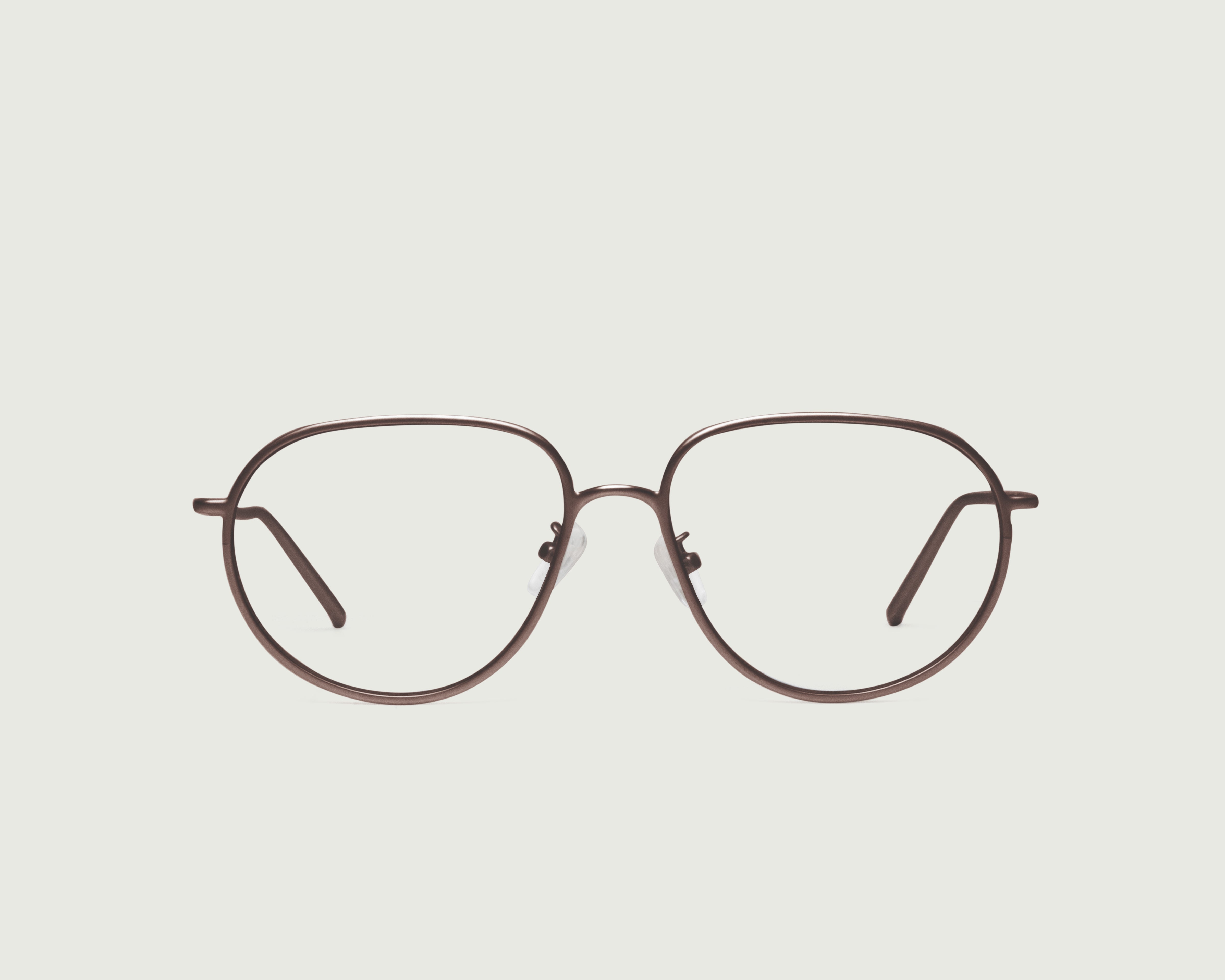 Ridge::Monty Eyeglasses pilot Brown metal front